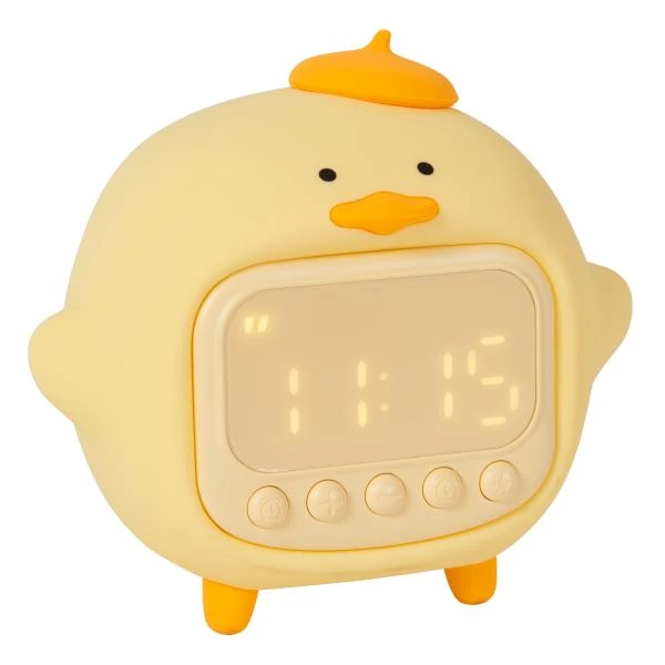 Lucide PINCHA DUCK - Lampe de table Rechargeable Chambres d'enfant - Batterie/Piles - LED 3 StepDim - 1x1,5W 2100K - Avec fonctionnalité musicale - Jaune | Essential - détail 1
